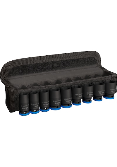 Bosch Pro Impact Lokma Seti 1/4 İnç 6-14mm Standart 9 Adet - 2608003034