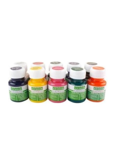 Kumaş Boya Set 10x25ml Karışık