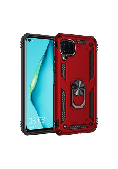 Huawei P40 Lite Kilif Zore Vega Yüzüklü Standli Zirh Kilif 469721097