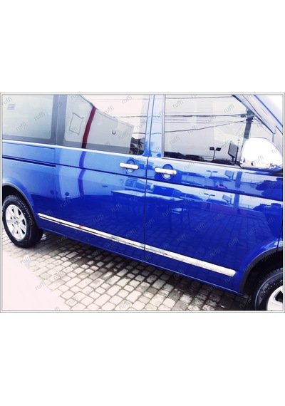 Vw T5 Multivan Krom Yan Kapı Çıtası 7 Prç 2003-2015 Uzun Şase