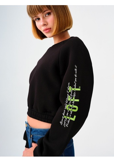 LOFT Loose Fit Kadın Sweatshirt Lf2034511 Q1.v1 Siyah