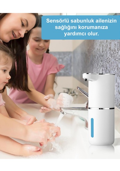 Greentech Sensörlü Usb Şarjlı Köpük Sabunluk / Gt-sd03 Beyaz
