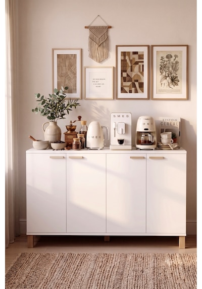 Oslo Ahşap Ayaklı 4 Kapaklı Çok Amaçlı Dolap Mutfak Konsolu Airfryer Ve Kahve Köşesi Dolabı Beyaz Ol17-w Oslo Ahşap Ayaklı 4 Kapaklı Çok Amaçlı Dolap Mutfak Konsolu Airfryer Ve Kahve Köşesi Dolabı Beyaz Ol17-w