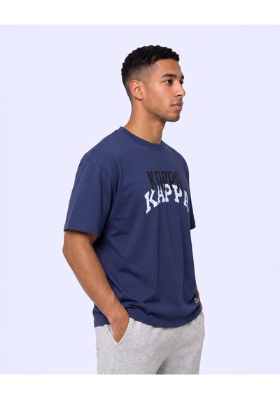 Kappa Logo İxtal Tur Erkek Mavi Regular Tişört
