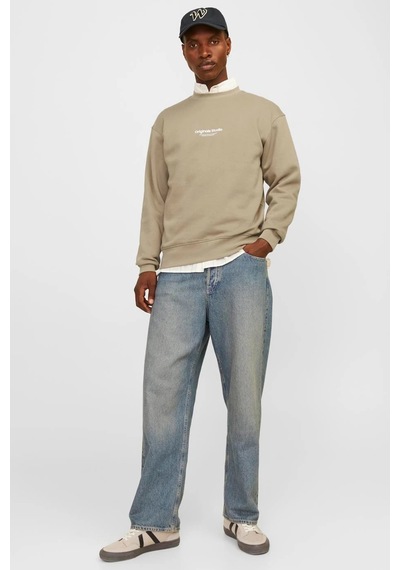 Jack & Jones Erkek Sweat 12241694 Yağ Yeşili Yağ Yeşili