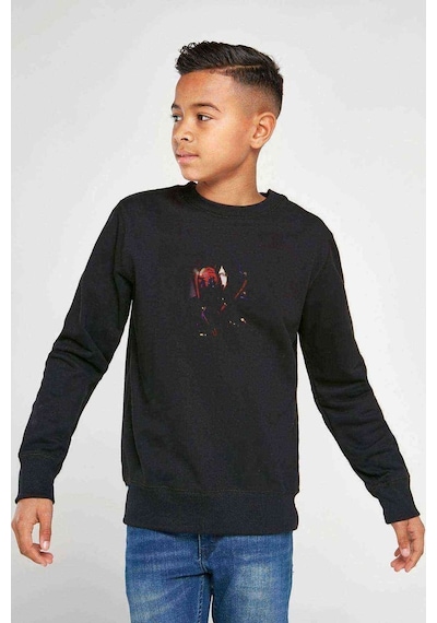 Tshirthane Anime Akatsuki Baskılı Unisex Çocuk Siyah Sweatshirt Siyah