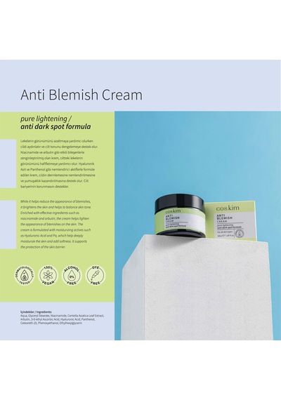 Leke Karşıtı Ve Gözenek Sıkılaştırıcı Aydınlatıcı Krem blemish Whitening Cream 50ml