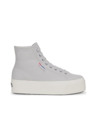 Superga 2708 Hi Top Kadın Gri Bilekli Sneaker Gri-233 Gri-233