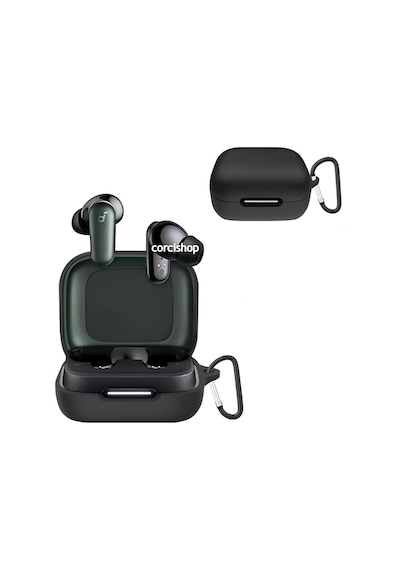 Soundcore R50i Nc / P30i Modeli Uyumlu Kılıf Askılı Mat Silikon Ürün Kulaklık Değildir Siyah