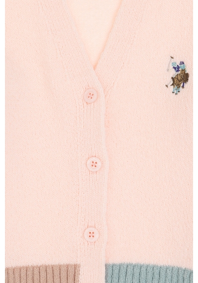 U.s. Polo Assn. Kız Çocuk Açık Pembe Hırka Triko 50316267-vr078 Acık Pembe