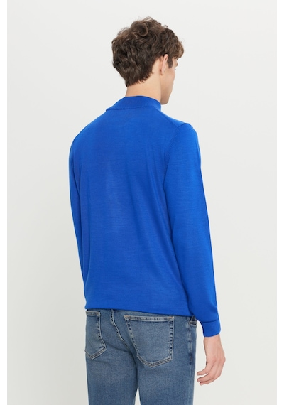 AC&Co / Altınyıldız Classics Erkek Saks Standart Fit Normal Kesim Yarım Balıkçı Yaka Triko Saks