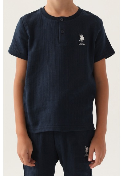 U.S. Polo Assn. Lisanslı Buttoned Lacivert Erkek Çocuk Bermuda Takım 5274-43110 Lacivert U.S. Polo Assn. Lisanslı Buttoned Lacivert Erkek Çocuk Bermuda Takım 5274-43110 Lacivert