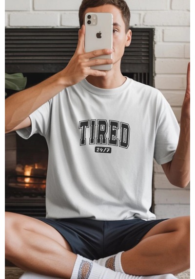 Freedom Storee Unisex Oversize 24/1 Penye Dtf Baskılı Tişört - Dtf262 Çok Renkli