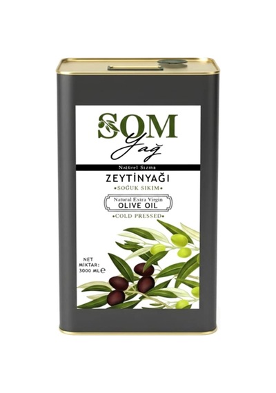 3 Litre Soğuk Sıkım Zeytinyağı