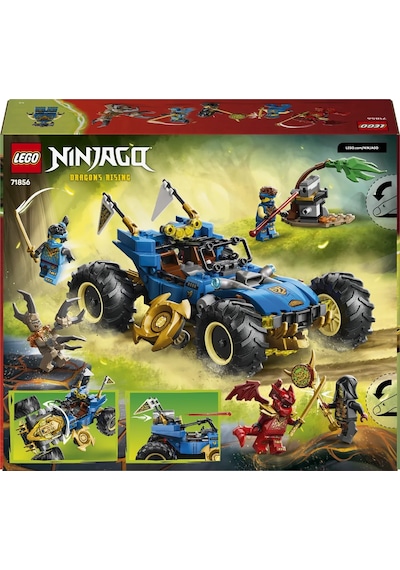 LEGO® NINJAGO® Jay'in Dönüşen Arabası 71856 - 8 Yaş Üzeri Çocuklar için Minifigür İçeren Yaratıcı Oyuncak Yapım Seti (387 Parça)