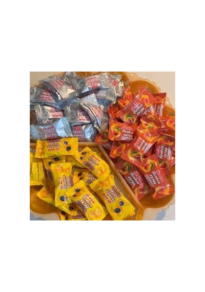 Ülker Extra Bonbon Karışık Şekerleme 1 Kg. Mango & Şeftali, Gazoz, Limonata & Orman Meyveleri