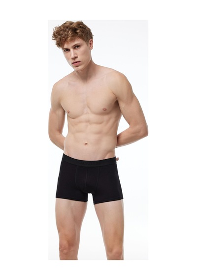 Malabadi Erkek Siyah 3 Lü Paket Modal Kısa Boxer 011