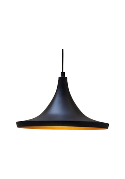 Mtlight Retro Metal Sarkıt Siyah Içi Sarı 36 Cm