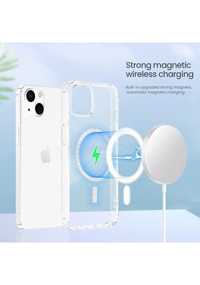 Apple Uyumlu iPhone 13 Kilif 6.1 Inç Seffaf Magsafe Kamera Korumali 556399279