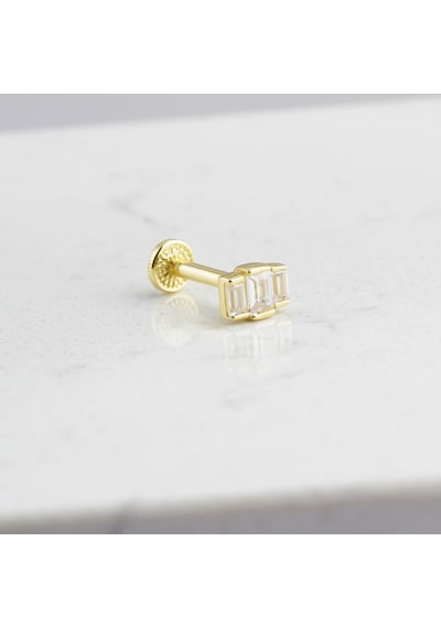 Glorria Altın 3 Baget Tragus Piercing Çok Renkli 34793090