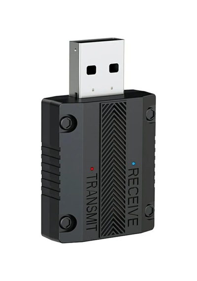 W15 Bluetooth 5.3 Aux Adaptör Usb Dongle 2'si 1 Arada Araç Ses Verici Alıcı