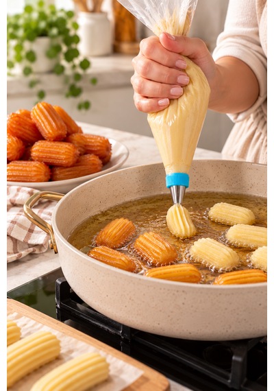 Porsima 05808 23 Parça Paslanmaz Çelik Krema Sıkma Duy Seti - Pasta, Cupcake, Tulumba Tatlısı Süsleme Uçları Ve Adaptör Metalik