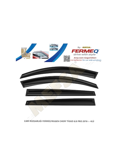 Cam Rüzgarlığı Fermeq Mugen Chery Tiggo 8/8 Pro 2018+  4lü