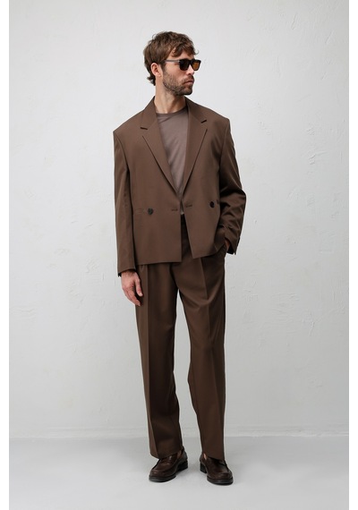 Antioch Relaxed Fit Pileli Erkek Pantolon Kahve