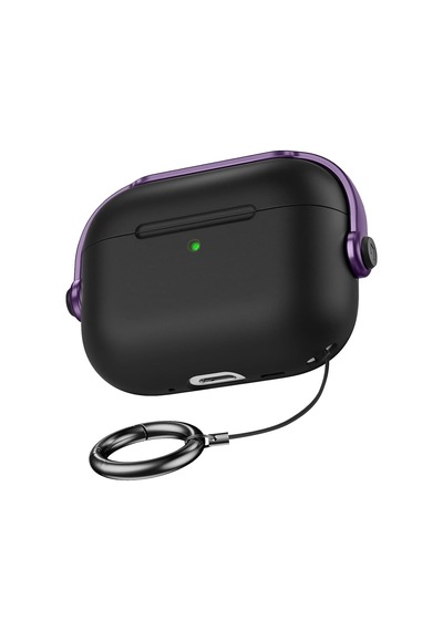 Pro Pro 2 Djpods Sert Malzemeli Kilitli Kapak Askı Aparatlı Pro Pro 2 Uyumlu Kılıf Siyah - Kırmızı Çok Renkli