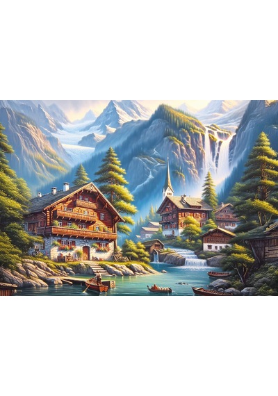 Art Puzzle Ahşap Evler Vadisi 260 Parça Puzzle