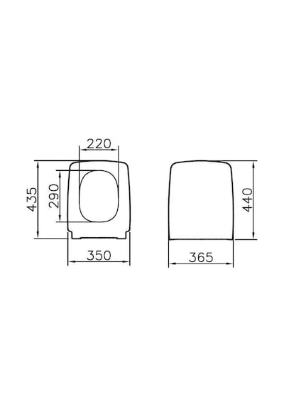 VitrA Metropole 90-003R009 Klozet Kapağı, Yavaş Kapanır, Kolay Çı
