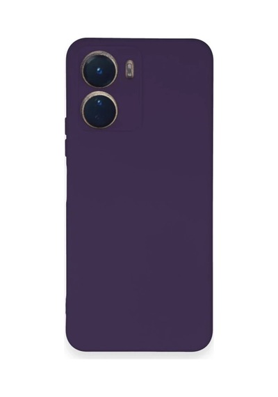 Vivo Y16 Kılıf Nano İçi Kadife Silikon - Mor 0.2M-Çok Renkli