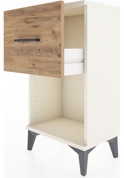 Arges Komodin Tek Çekmeceli 44x30x80 Aytaşı-çam Aytaşı