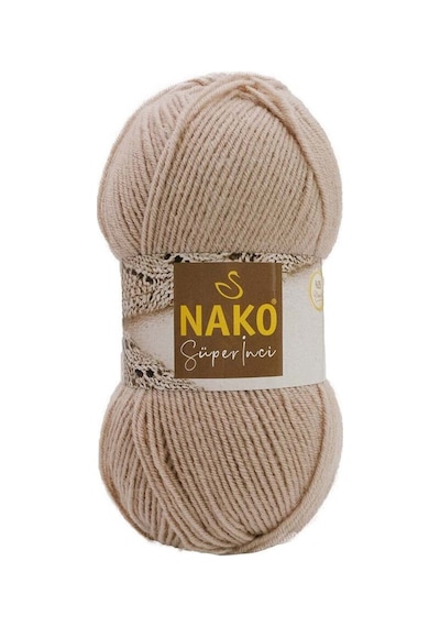 Süper İnci - 12383 Tiramisu - 5'li Paket - 100gr/260m - El Örgü İpi - Atkı Yelek Kazak İpi
