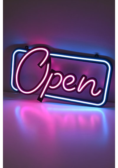Open Neon Işık Modern