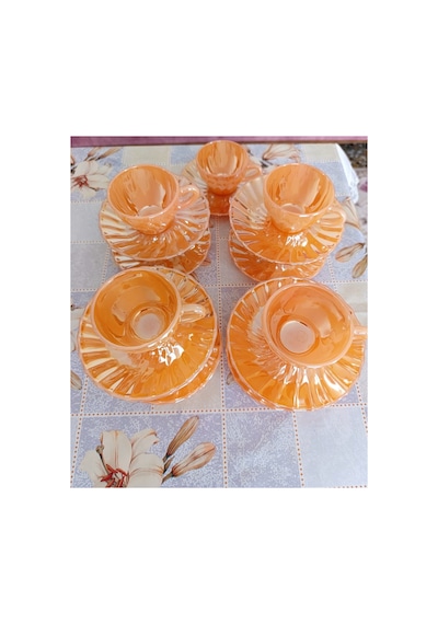 Anchor Hocking 1980 Madeni Usa ,antika Sarı Fincan Takımı 6 Adet ,yemek Tabağı Takımı 6 Adet ,kase Takımı 6 Adet 3 Lü Set 18 Parca Sarı Anchor Hocking 1980 Madeni Usa ,antika Sarı Fincan Takımı 6 Adet ,yemek Tabağı Takımı 6 Adet ,kase Takımı 6 Adet 3 Lü Set 18 Parca Sarı