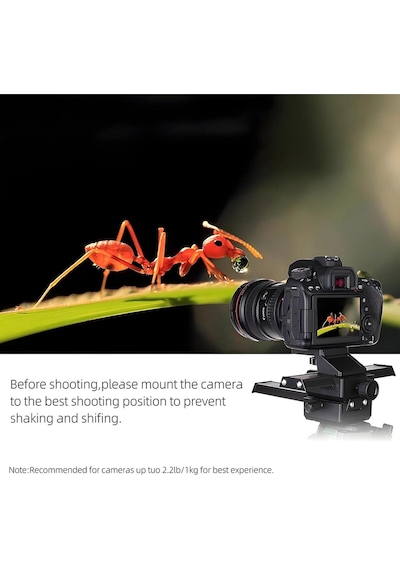 Profesyonel 4 Yönlü Macro Makro Ve Yakın Plan Detay Fotografçılık İçin Focusing Rail Slider