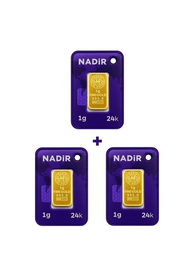 Nadir Gold 24 Ayar 3 Gram Külçe Altın