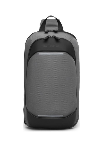 Erkek Bodybag Omuz Çantası Oxford Kumaş 8671 Gri