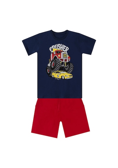 Denokids Mshb&g Crusher Erkek Çocuk T-shirt Şort Takım Çok Renkli