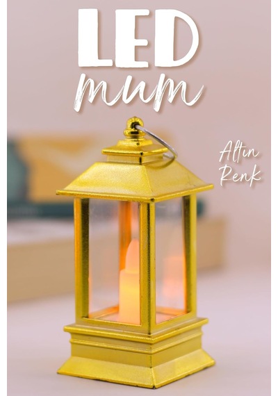 Led Mum Mini Dörtgen Tip Pil Dahil Dumansız Alev Ledli Yapay Dekoratif Mum Dekor Işığı Altın Pt434 Diğer