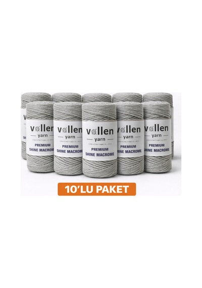 Premium Shine Simli Makrome İpi 100gr 150m 10 Lu Paket Çanta Supla Bileklik İpi