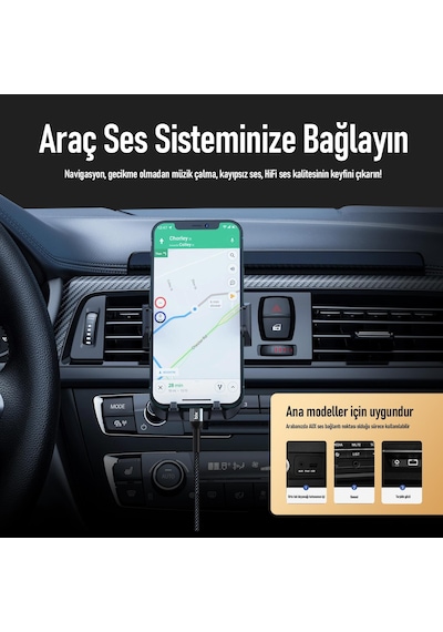 Bix Type-c 3.5mm Aux Hi-fi Ses Kablosu 1.5 Metre