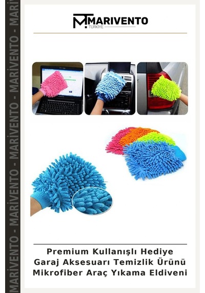 Premium Kullanışlı Hediye Garaj Aksesuarı Temizlik Ürünü Mikrofiber Araç Yıkama Eldiveni