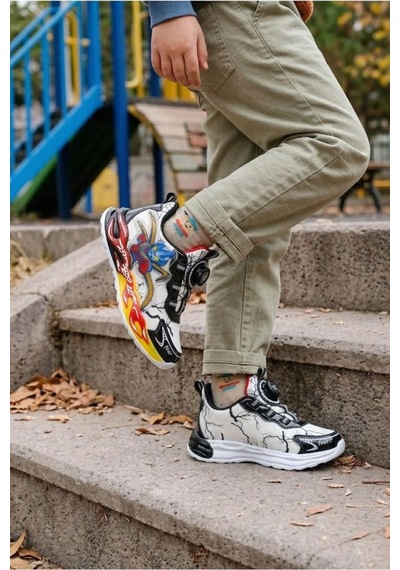 Vojo Kids Ortopedik Taban Kahraman Sneaker Spor Ayakkabı 267800001902 05 Beyaz
