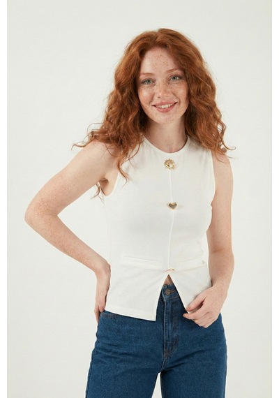 Lela Bayan Bluz 5866475 Ekru Ekru
