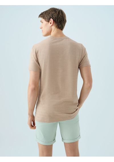 LOFT Regular Fit Erkek Tshirt K.kol Lf2035142 Q1.v1 Bej