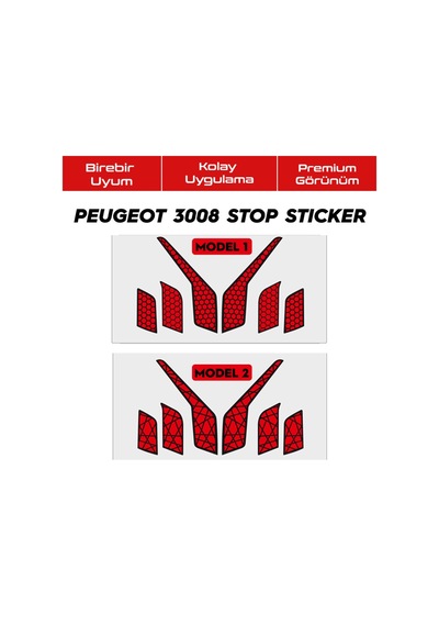 Peugeot 3008 Stop Stıcker
