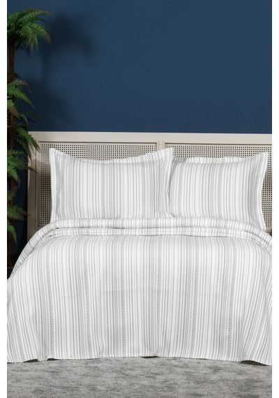 Elart Harmony Yatak Örtüsü Takımı Çift Kişilik 240x250 Cm Antrasit Antrasit