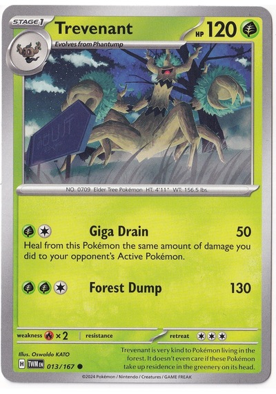 Trevenant 013/167 - Twilight Masquerade - Pokemon Kartı Mint